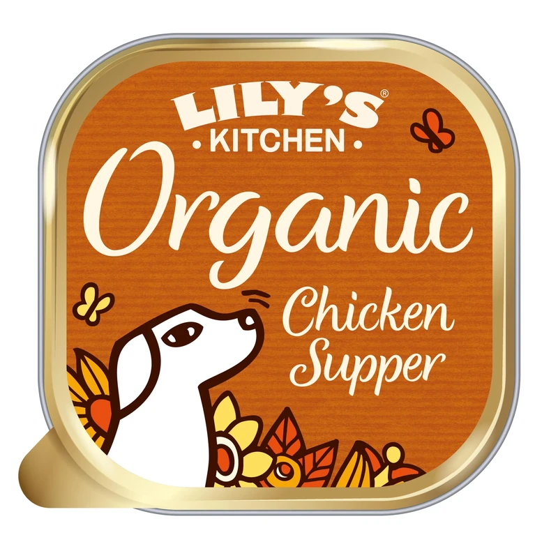 Lily's Kitchen Made with Natural Ingredients Adult Wet Dog Food Tray Chicken Organic 11 x 150g