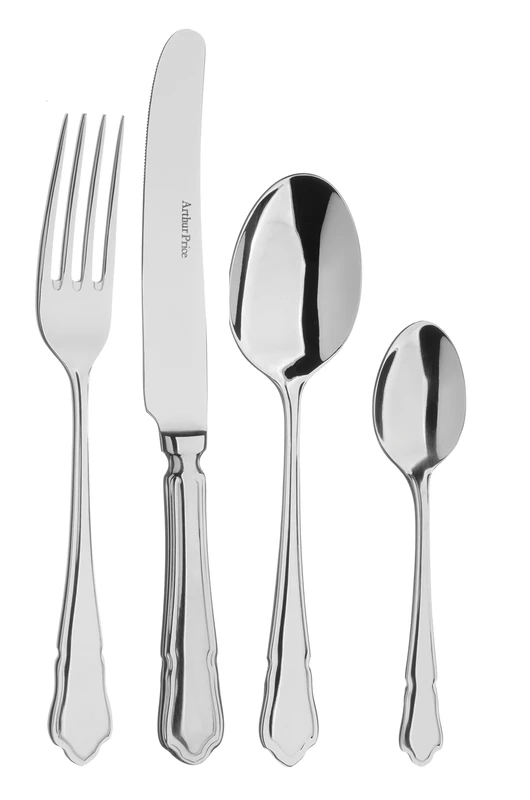 Arthur Price Every Day 24-Piece Dubarry 6-Person Box Set, Stainless Steel, Silver, 34 x 31 x 5 cm