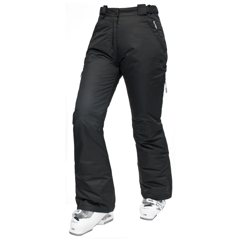 Trespass Womens Ski Pants Waterproof Padded Salopettes Snow Ski Lohan Black - Image 1