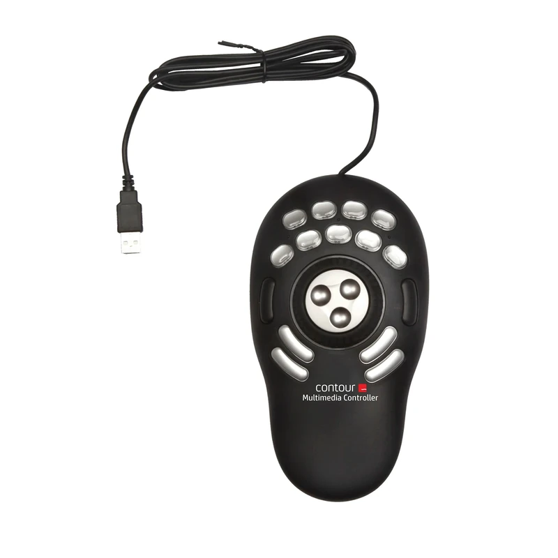 Contour Design ShuttlePRO v2 – Multimedia Controller with Jog Wheel & 15 Custom Programmable Buttons | Ideal for Video, Audio & Photo Editing | Mac & PC Compatible