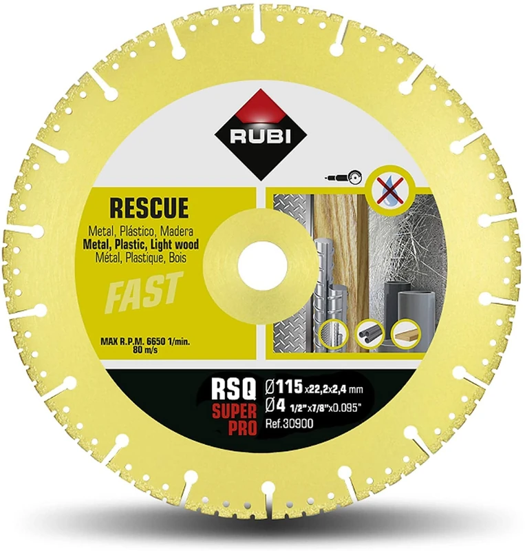 Rubi 30900 Diamond Disc, Grey, 115 mm