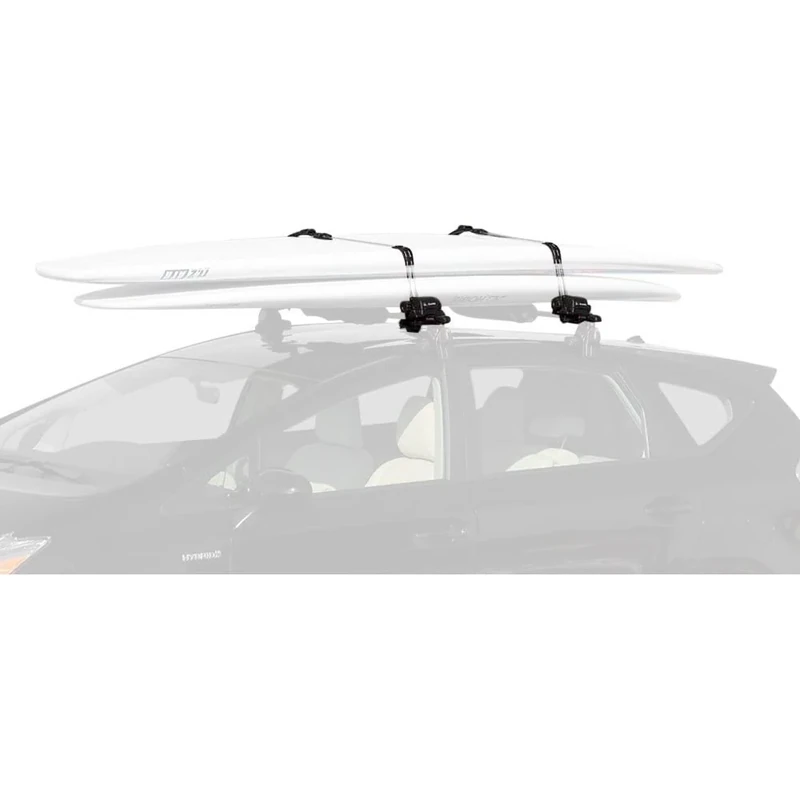 INNO INA446 Surf-Wind-Long Board Locking Roof Carrier w/Board Pads - Holds (1) Kayak or (1) Canoe or (2) SUP/Wind/Surf-Boards