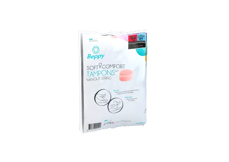 Beppy Soft Comfort Tampons with Lubricant Lamination - Pack of 30
