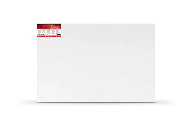 Daler-Rowney Artists' Stretched Canvas, Medium Grain, 350 gsm, 28mm Deep, 39 x 39in - 100 x 100 cm, White