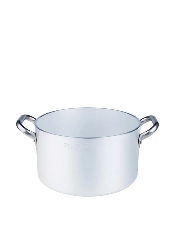 Pentole Agnelli Professional Aluminium 3 Mm. Saucepot With 2 Stainless Steel Handles, 12.5 Litre