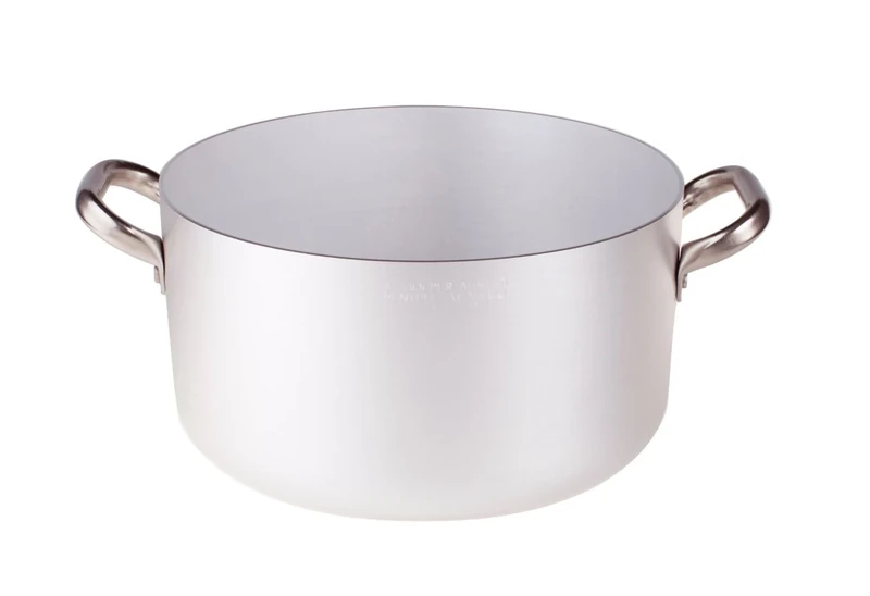 Pentole Agnelli Professional Aluminium 3 Mm. Saucepot With 2 Stainless Steel Handles, 18 Litre