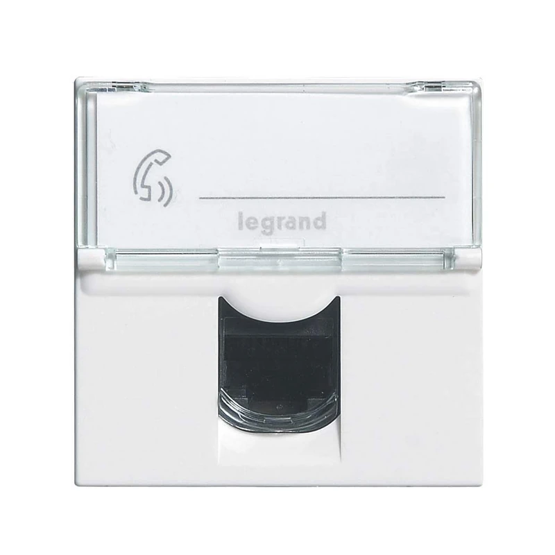 Legrand LEG99646 RJ-45 Socket for Computer/Phone, 2 Mosaic Modules to Put Together