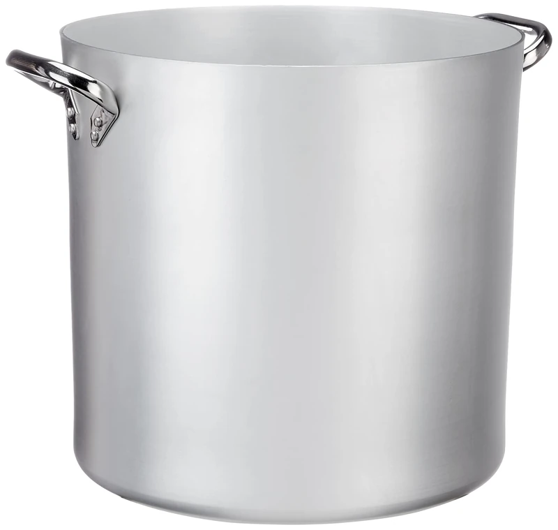 Pentole Agnelli ALMA10340 High Pot with Two Handles Stainless Steel, Professional Aluminum 3 mm, 46.5 l