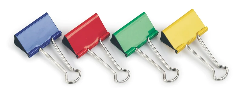 Rapesco 41mm Foldback Clip - Coloured (Pack of 10, 10 Pieces each)