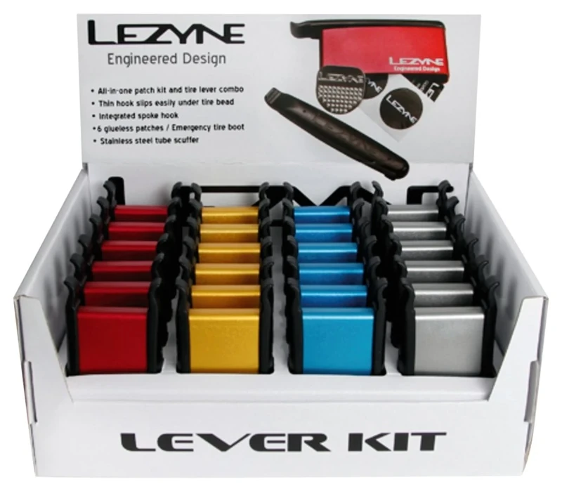 Lezyne Lever Box Kit Tool Sets, Multi-Colour, 24 Pieces