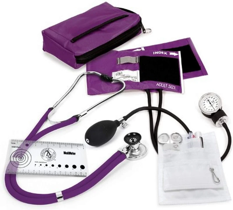 NCD Medical A5-PUR Aneroid/Sprague Nurse Kit, Purple