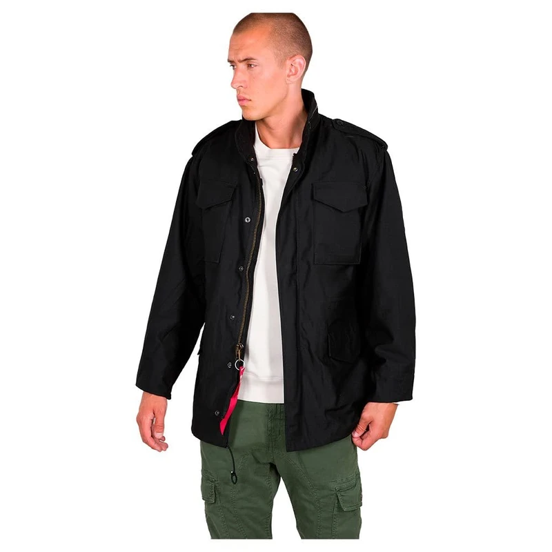 Alpha Industries M-65 Field Jacket for Men Black