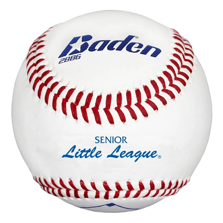 Baden Official Senior Little League Raised Seams Leather Baseball - 2BBSLG (Dozen)