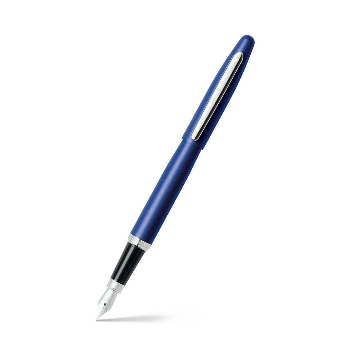 Sheaffer "VFM" Nickel Plated Trim Fountain Pen - Neon Blue