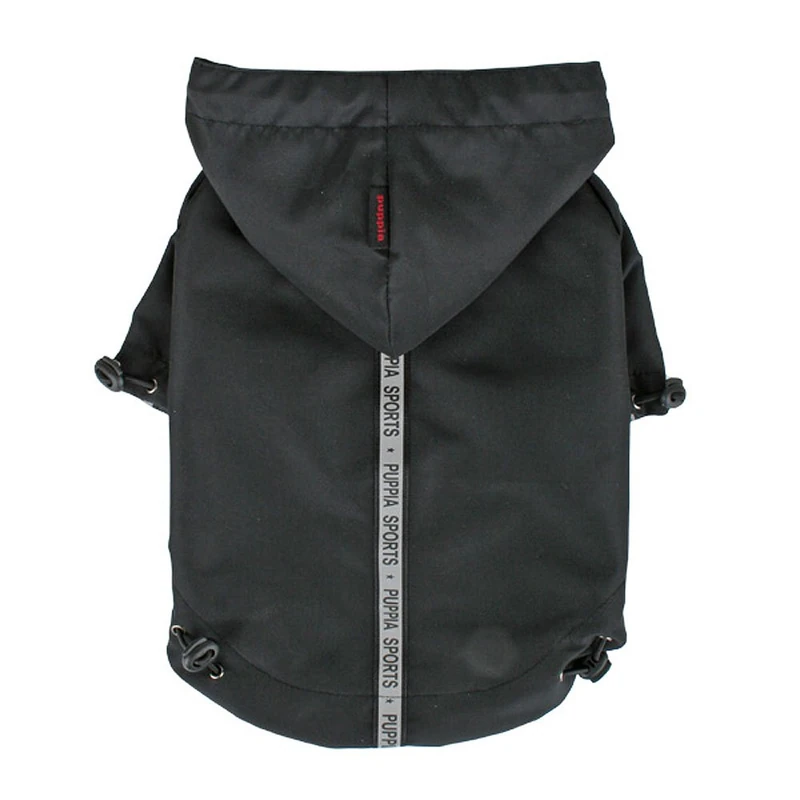 Puppia Base Jumper Raincoat - Black - X-Large