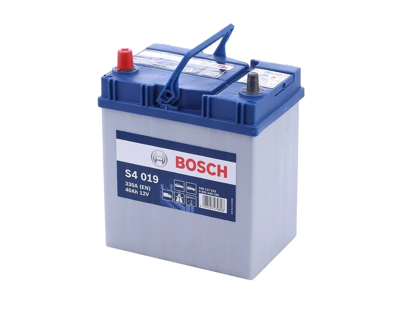 Bosch S4019 - car battery - 40A/h - 330A - lead-acid technology - for vehicles without Start/Stop system