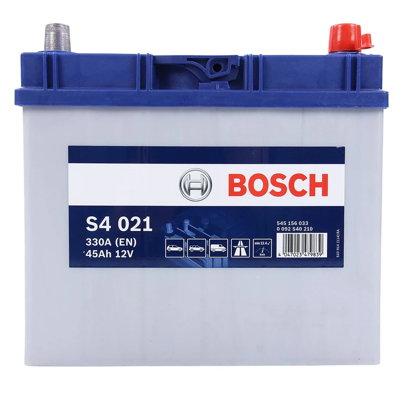 Bosch S4021 - car battery - 45A/h - 330A - lead-acid technology - for vehicles without Start/Stop system - Type 044/053