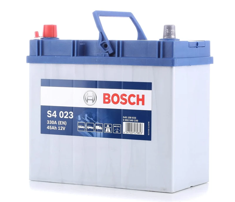 Bosch S4023 - Car Battery - 45A/H - 330A - Lead-Acid Technology - for Vehicles without Start/Stop System