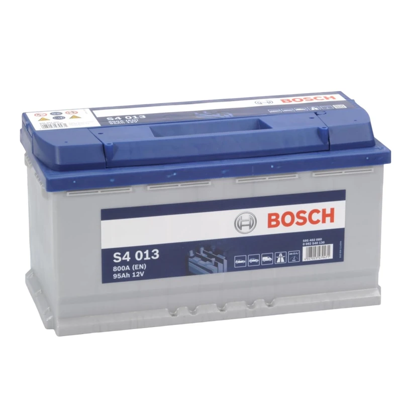 Bosch S4013 - car battery - 95A/h - 800A - lead-acid technology - for vehicles without Start/Stop system