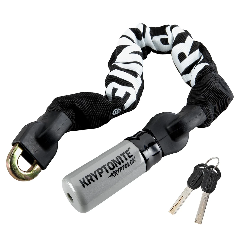 Kryptonite Kryptolok 915 Bike Chain Lock, 5 Feet Long Heavy Duty Anti-Theft Sold Secure Gold Bicycle Chain Lock with Keys for Bike, Motorcycle, Scooter, Bicycle, Door, Gate, Fence
