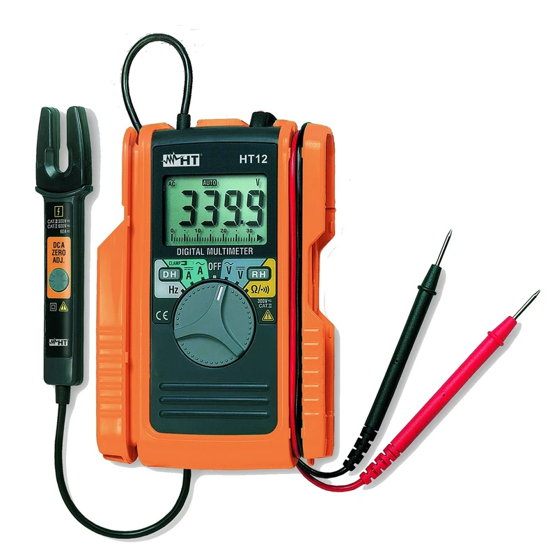 HT- instrument Digital Multimeter with Gabelstromzange 60A AC/DC HT12