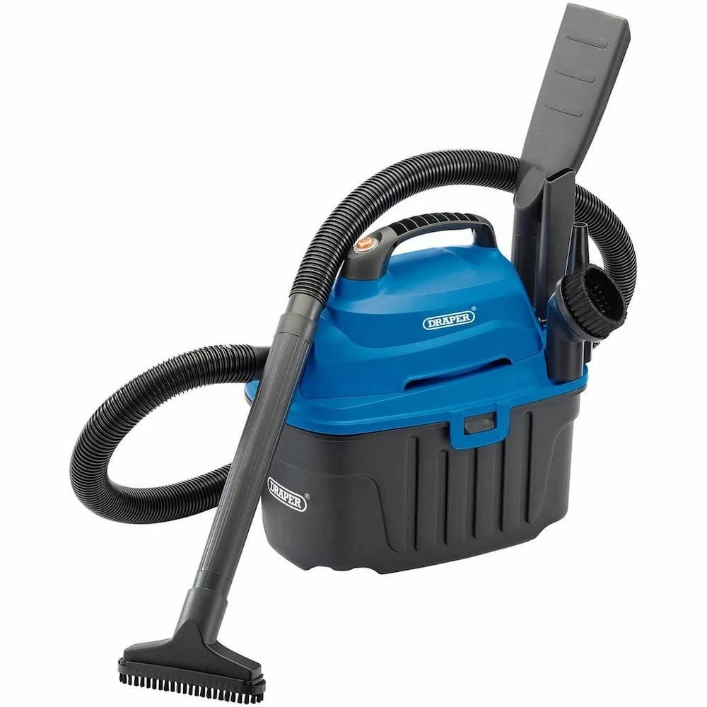 Draper 10L Wet and Dry Vacuum Cleaner | 1000W Floor Cleaner | 1.5M flexible hose | 12 Accessories | 06489