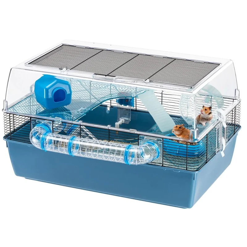Ferplast DUNA FUN LARGE Interactive Multi-Level Hamster Cage - Includes Play Accessories, Tunnel System, and Exercise Wheel, 71,5x46xh41cm