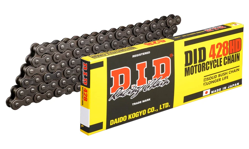 DID Chain 428 HD, 134 Links (Standard), Open with Clip Lock