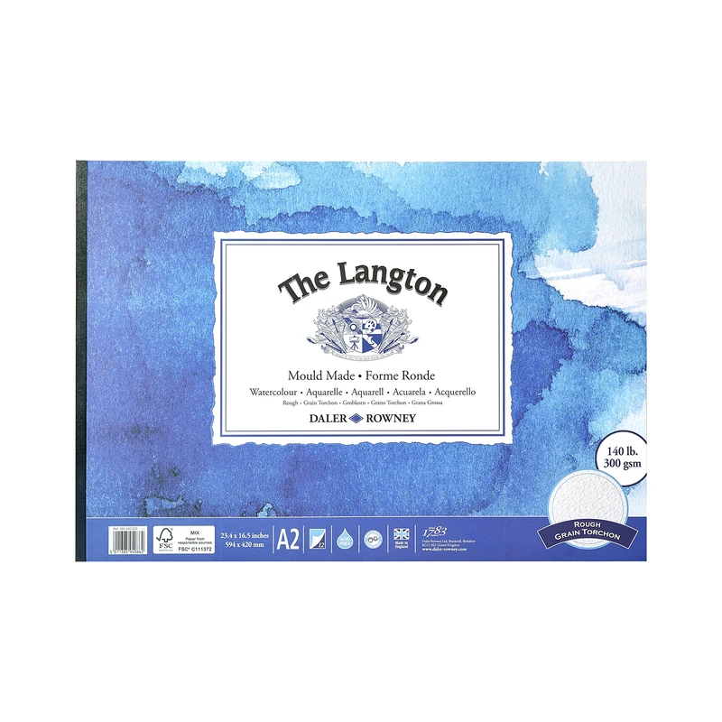 DR Langton Gummed Pad Rough A2, GDALGPRA2