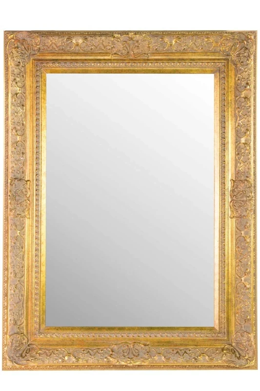 FRAMES BY POST Large Antique Gold Ornate Embossed Shabby Chic Framed Wall Bevelled Mirror 40inch x 30inch (101cm x 76cm) Stunning-Ready to Hang-ITV Show Supplier, Wood, 102x76