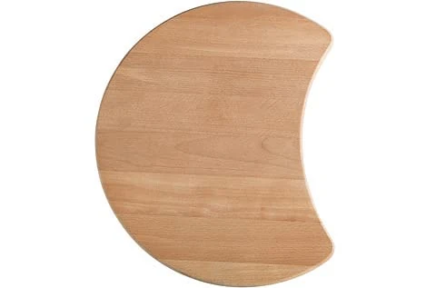 BLANCO Cutting Board Made of Solid Beech | Diameter: 410 mm (for Half-Round Sink)