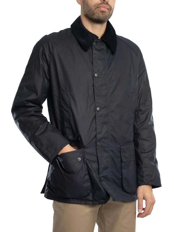Barbour Men's Classic Bedale Wax Jac Jacket, navy, L