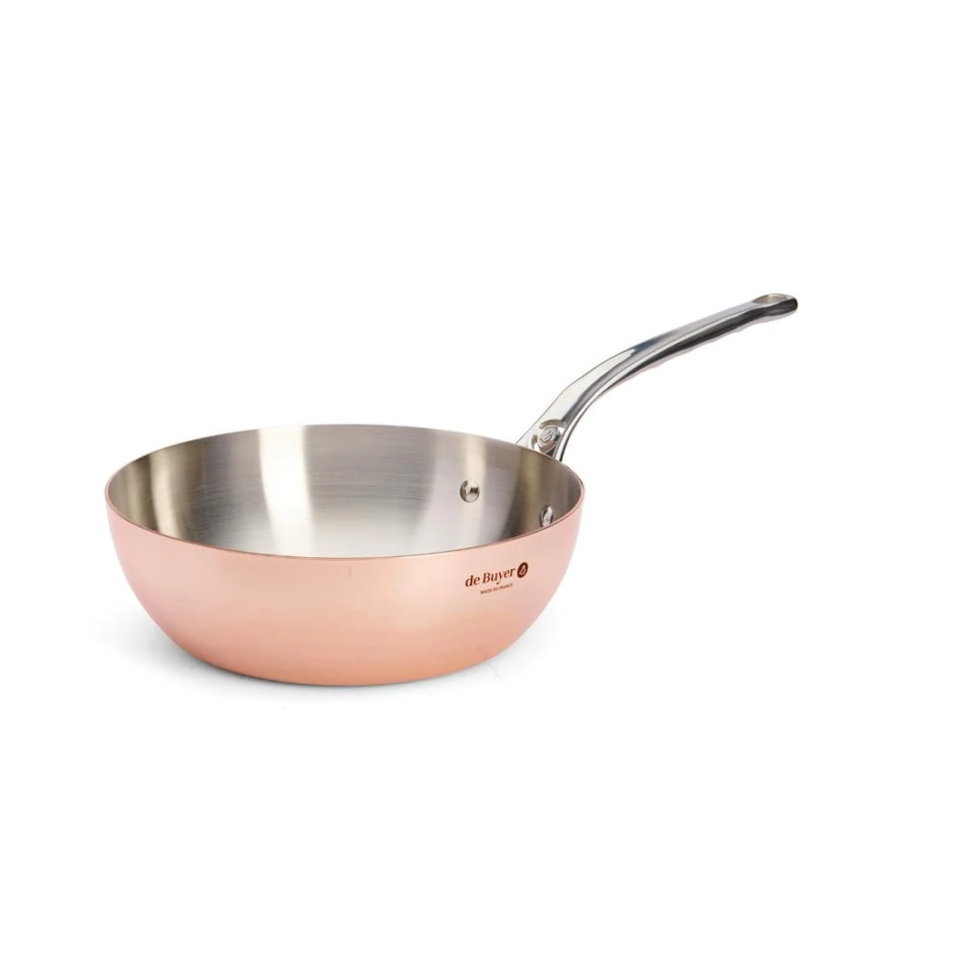 De Buyer Deep Frying Pan, 24 cm, Brown