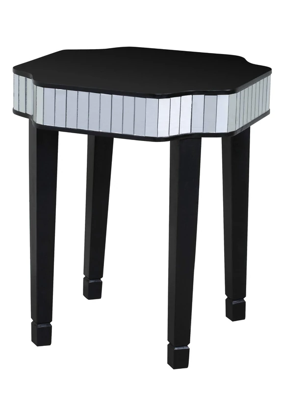 Premier Housewares Clavier Side Table, 60 x 51 x 51 cm - Black