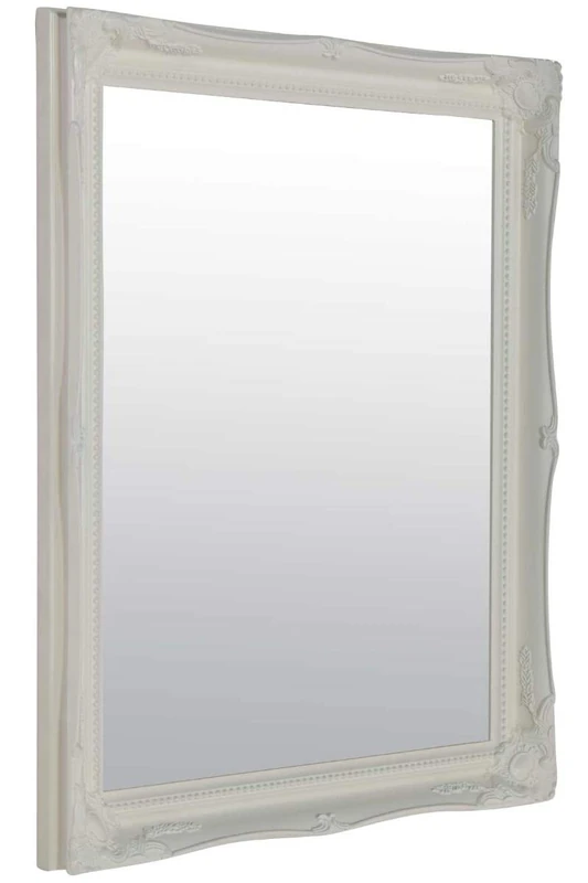 FRAMES BY POST NEW LARGE SHABBY CHIC STYLE SWEPT BEVELLED OVERMANTLE WALL/HALL MIRROR-Overall size 24" X 20", WHITE, Wood,TC-6ILF-THE5