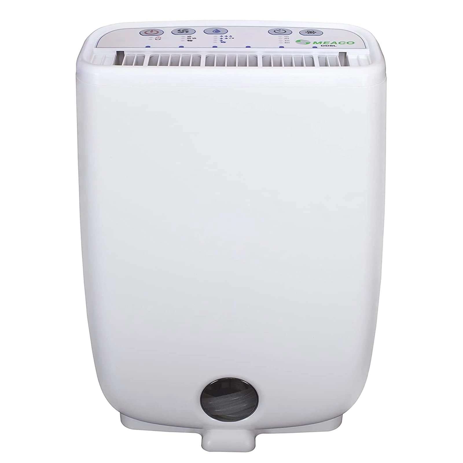 Meaco Portable Dehumidifier DD8L Junior - Compact Desiccant Dehumidifier - Best For Small Homes & Outdoor Spaces - Prevent Condensation, Mould & Damp - 18 x 35 x 50 cm White