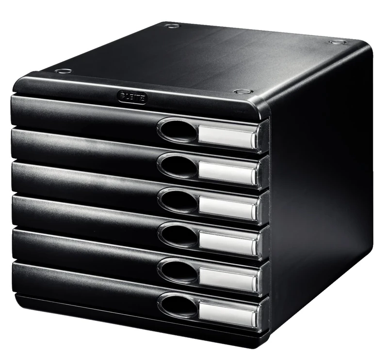 Leitz 6 A4 Drawer Cabinet, Organiser, Allura Range, Black - Image 1
