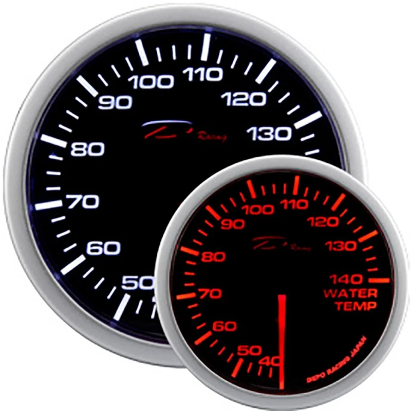 Depo Racing WA-Series Instrument/Gauge - Water temperature 40-140C - 52mm
