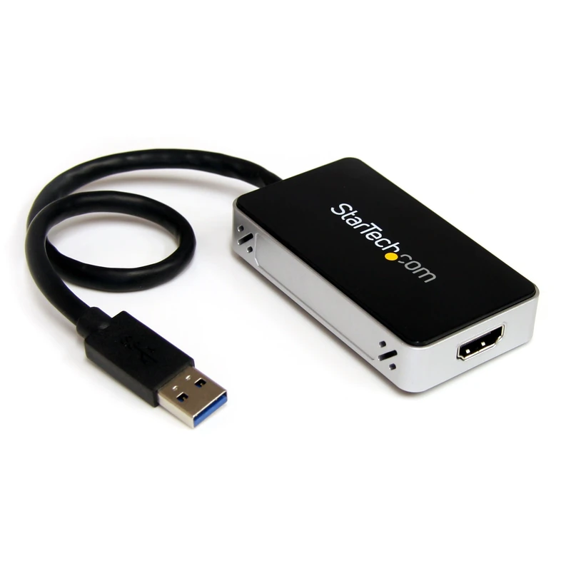 StarTech.com USB32HDE USB 3.0 to HDMI/DVI External Video Card Multi Monitor Adapter, 1920 x 1080, USB HDMI graphics Adapter