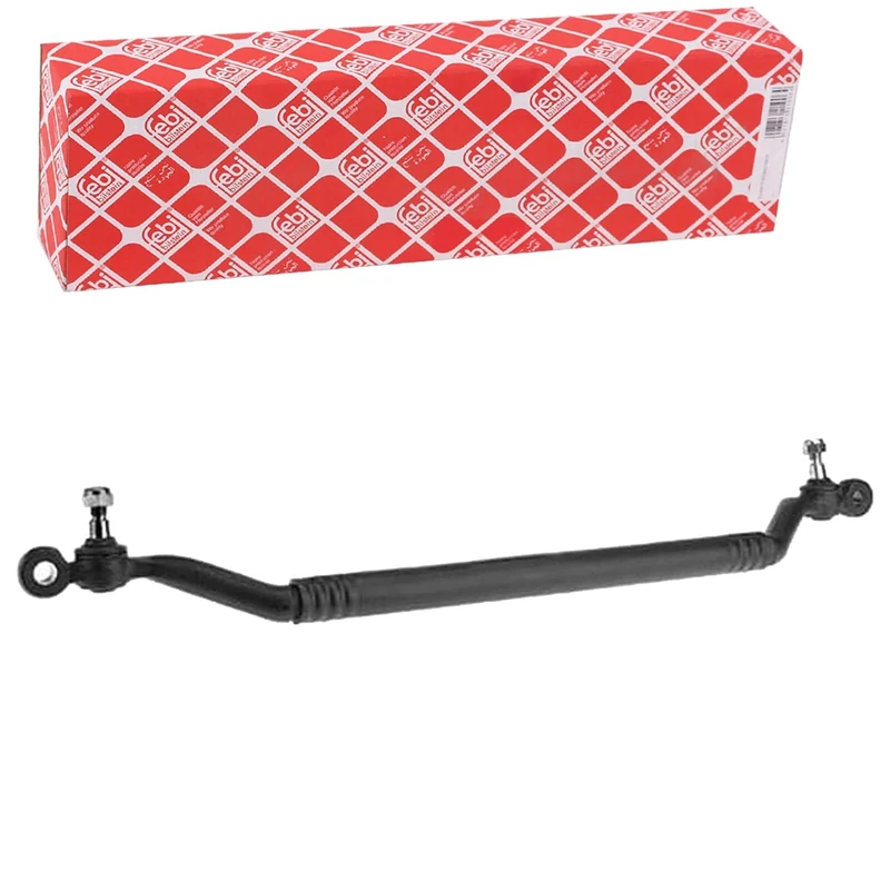 febi bilstein 12851 Drag Link with lock nuts, pack of one - Image 1
