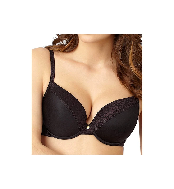 Le Mystere Women's Safari Everyday Bra, Opaque, Black, 34F - Image 1