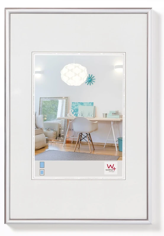 walther Design Picture Frame Silver 70 x 100 cm New Lifestyle Plastic Frame KV100S