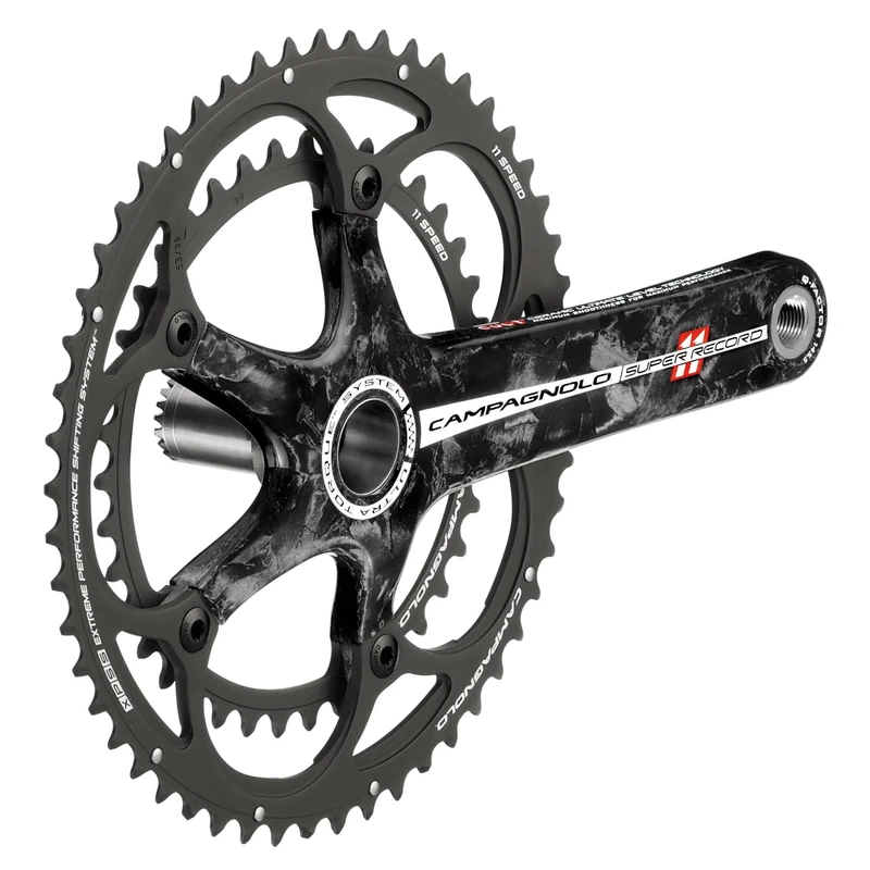 Campagnolo Super Record 11x Crankset, 175mm 39/52t, Black