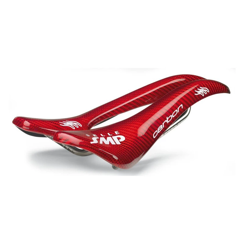 Cicli Bonin Unisex Adult Smp 4Bike Carbon Saddles - Red, One Size