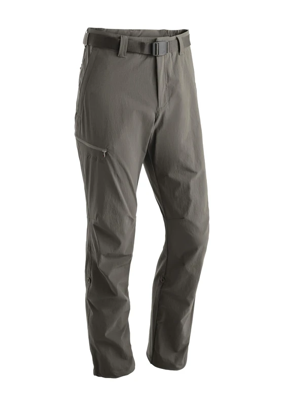 maier sports Nil, Men's Hiking Trousers, Water-Repellent Outdoor Trousers for Trekking and Hiking, PFC-Free, mSTRETCH pro 4 & dryprotec, Roll-up Function Teak