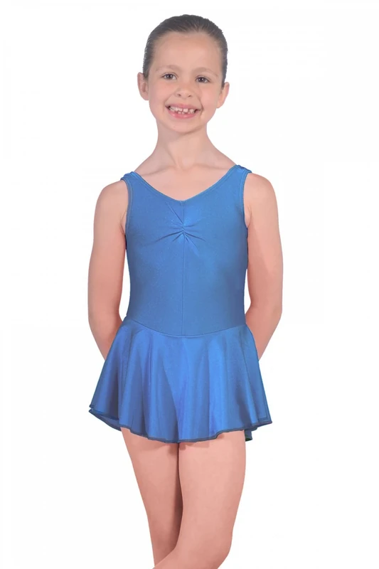 Roch Valley Sleeveless ISTD Junior Lycra Leotard With Skirt