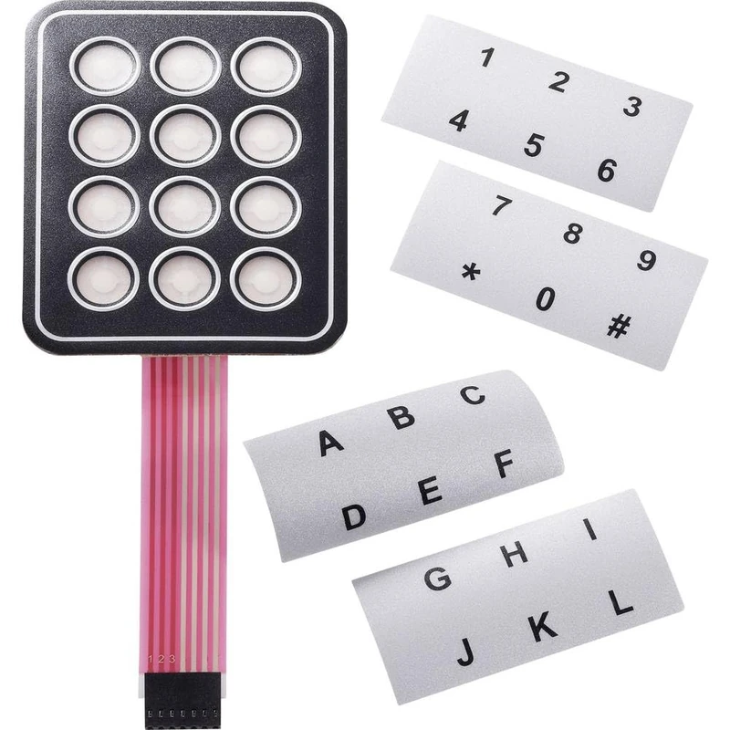 Apem Membrane Keyboard AC3535 Sticker, with Marking Strip Matrix 4 x 4 1 pc(s) - Image 1