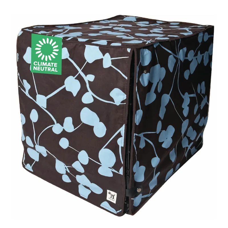 Your Hand in Mine 36-inch Dog Crate Cover, Large Kennel Cover Measures 36” x 24” x 27”, Two Panel Doors Roll Up, Made from Machine-Washable 100% Cotton that is Durable, Breathable & Pre-shrunk