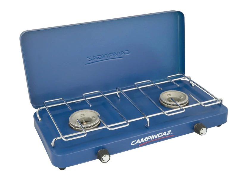 Campingaz Base Camp 2000010109 Gas Stove with Lid , Blue (43 x 24 x 8 cm)