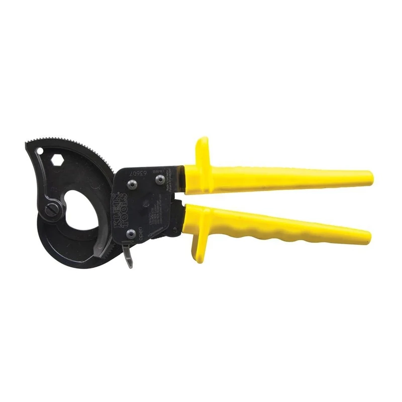 Cable Cutters, Ratcheting Wire Cable Cutter Tool Cuts Copper, Aluminum, and ACSR KLEIN TOOLS 63607